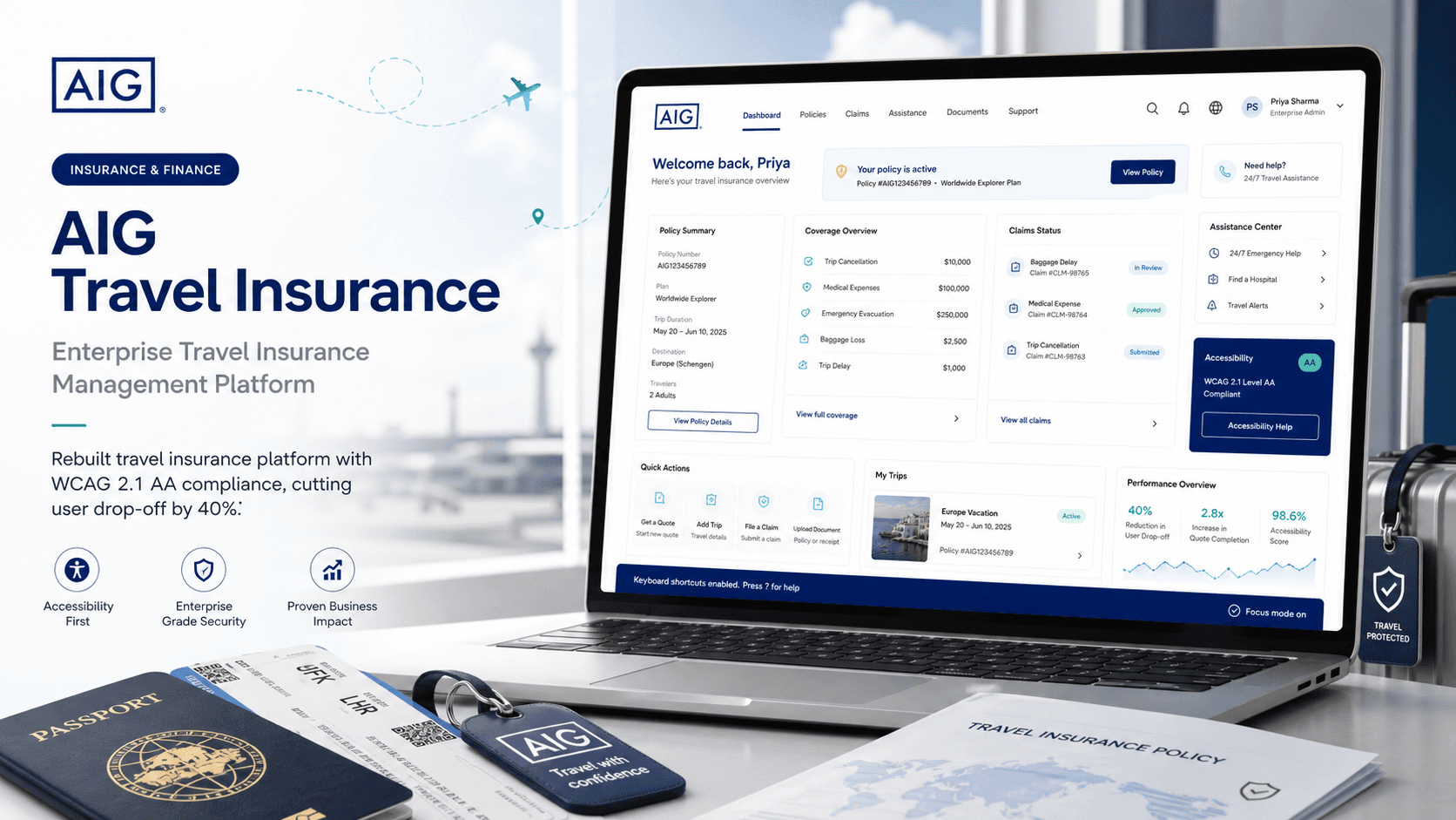 AIG Travel Insurance project preview