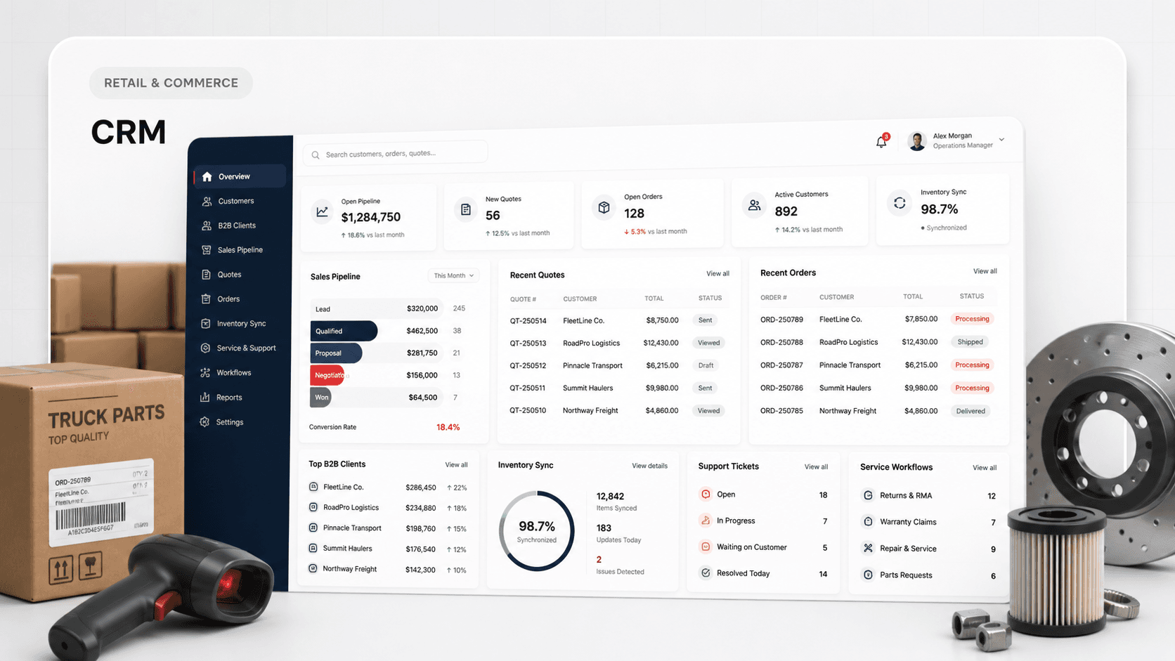 CRM project preview