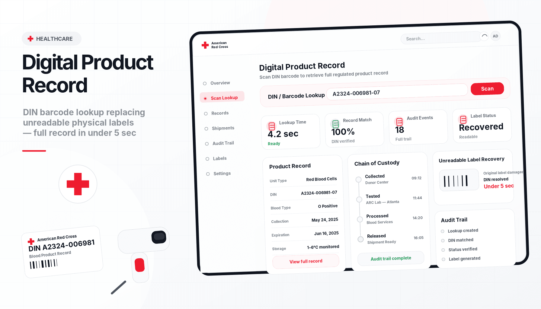 Digital Product Record project preview
