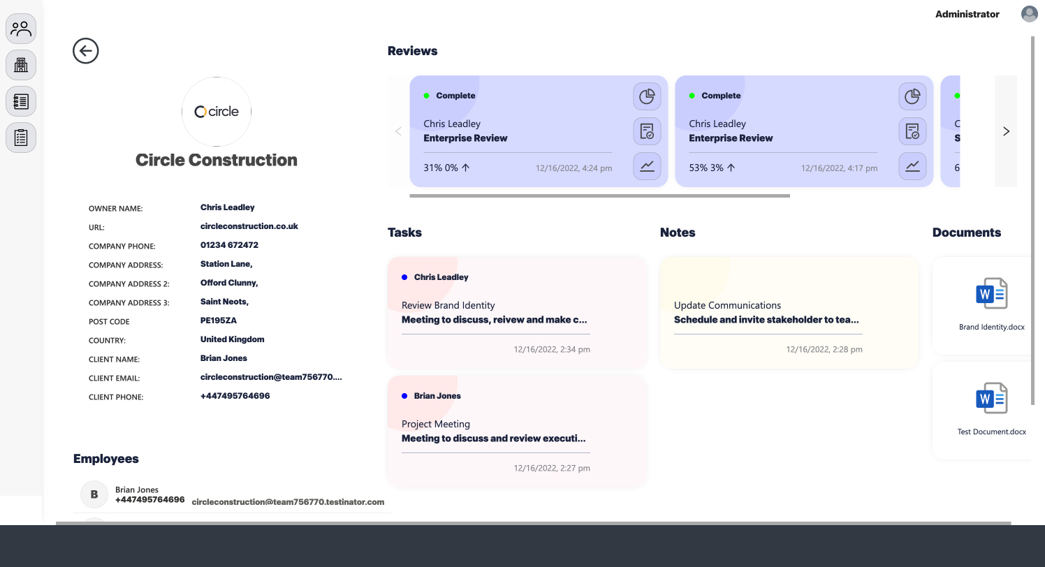 Your Complete Business Compass: Client dashboard