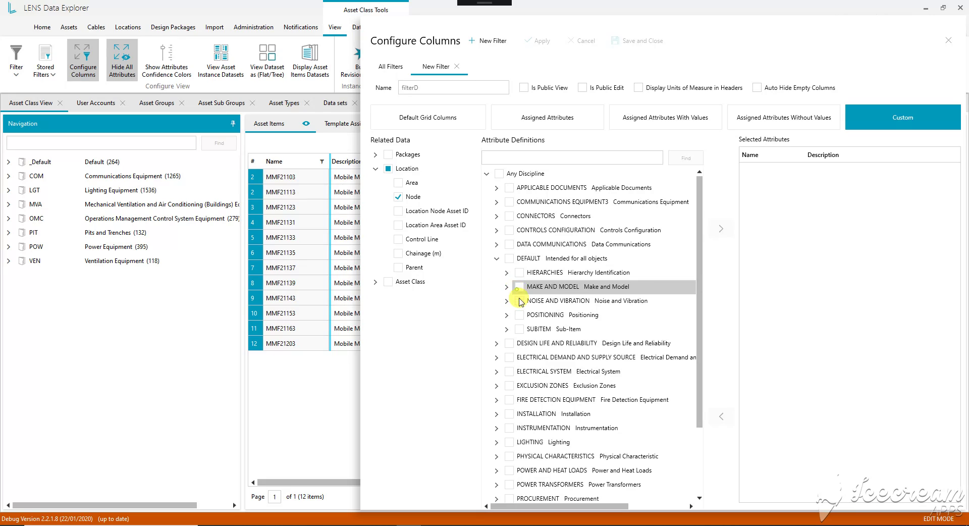 Configurable columns and shared views