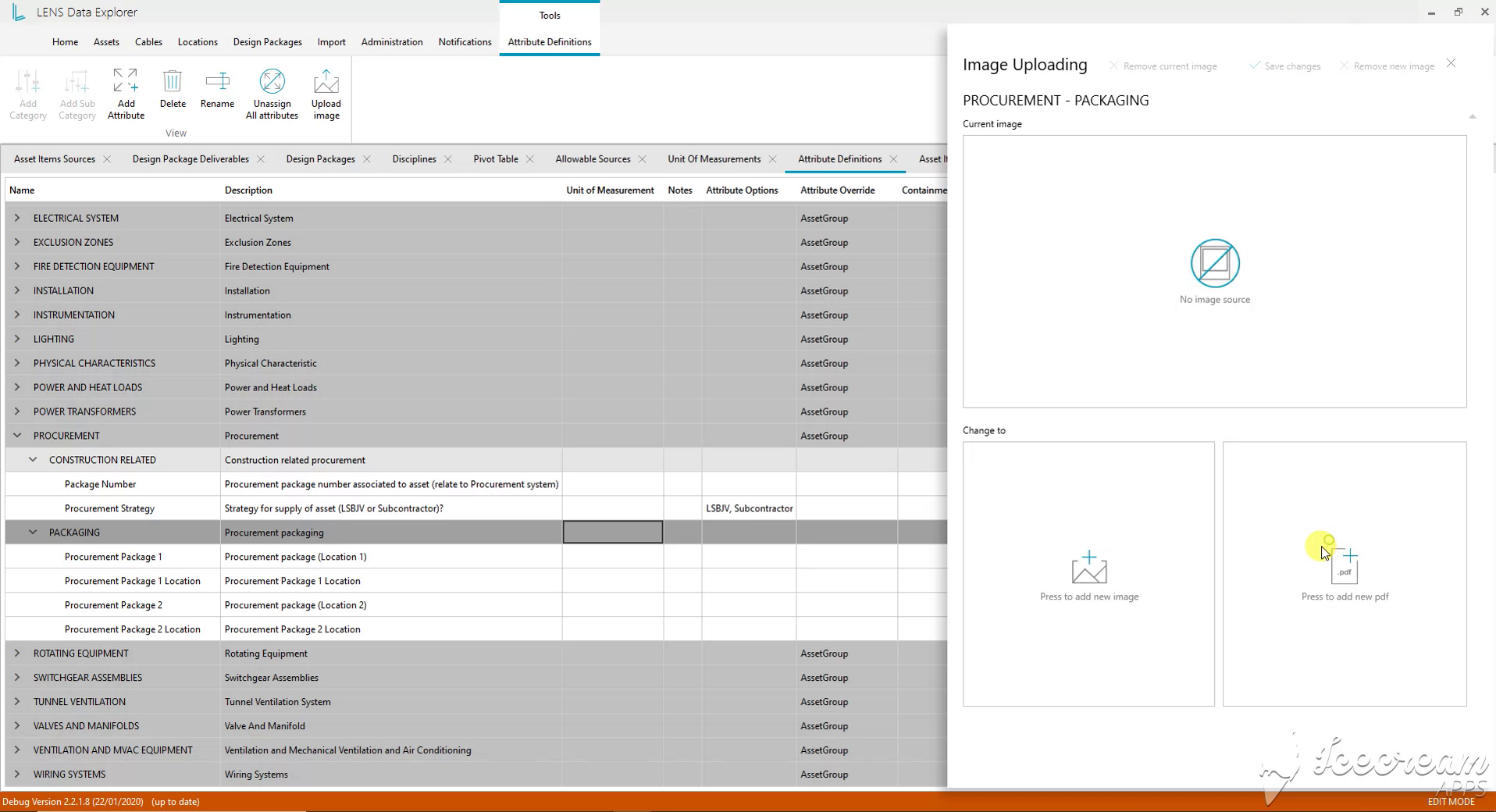 Image and PDF references for attributes