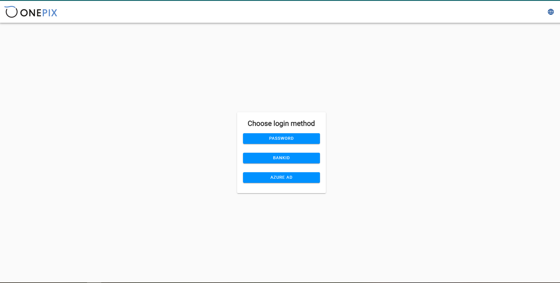 Dostępne jest logowanie hasłem, BankID i Azure Active Directory.